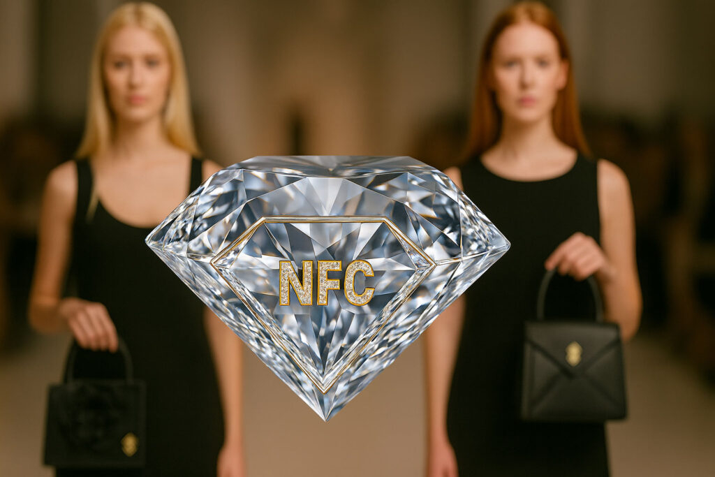 Luxury Bag Authentication : Complete Guide to Spotting a Fake 5 A small NFC chip on a luxury bag authentication demonstrating modern technology.